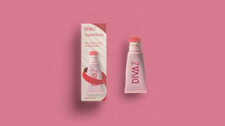 Blush lichid Liquid Blush Coral DIVAZ, flaconul produsului