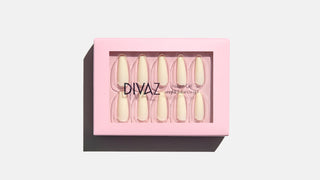 Ivory, set de unghii false press-on cu aspect de gel