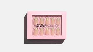 White Gloss, set de unghii false press-on cu aspect de gel