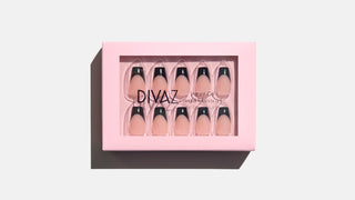 Chic Black, set de unghii false press-on cu aspect de gel