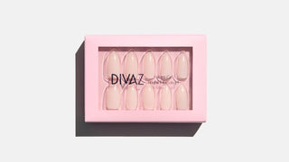 Milky, set de unghii false press-on cu aspect de gel
