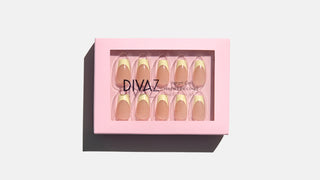 Pure French, set de unghii false press-on cu aspect de gel