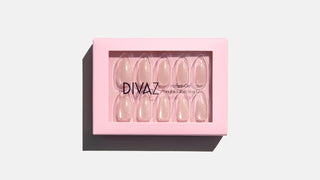 Soft Pink, set de unghii false press-on cu aspect de gel