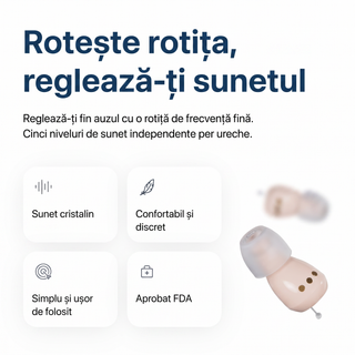 Aparat auditiv Atom One – Reîncărcabil & Discret